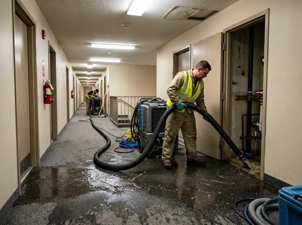 multi-unit-apartment-hallway-f-005 — frequently asked questions, Emergency Burst Pipe Water Extraction & Removal in Dillsbur…